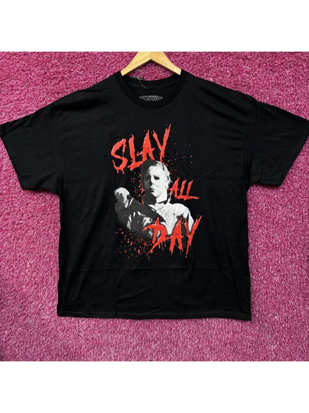 John Carpenter's Halloween Michael Myers Slay All Day Graphic T-Shirt 2XL